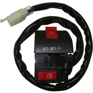 4 x DJ-Motor 8 Wire 3 Fuction Male Plug Handle Switch Control Assembly Left for Taotao 50cc 70cc 90cc 110cc 125cc 150cc ATV Quad 4 Wheeler SunL Coolster