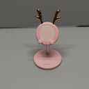 OATSBASF Cute Cell Phone Stand, Adjustable Deer Ears Phone Stand for Desk, Phone Holder Stand Thick Case Friendly Holder Compatible with Phone, Kindle, iPad, Switch, (Pink)