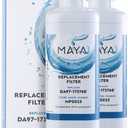 MAYA DA97-17376B Water Filter Replacement, Compatible with: Samsung HAF-QIN, RF23M8070SR, HAF-QIN/EXP, DA97-08006C, 2 Pack