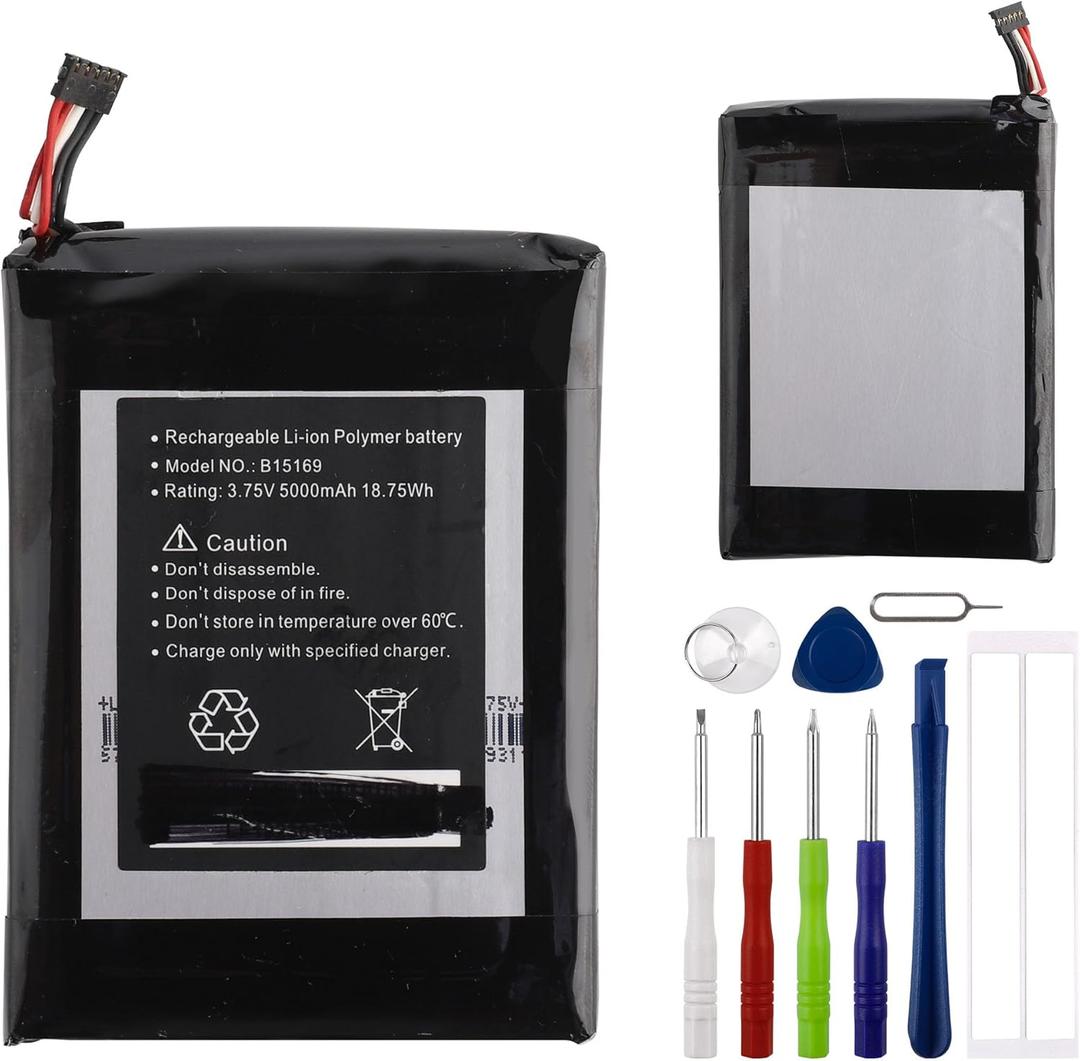 E-YIIVIIL Replacement Battery B15169 Compatible with Ring, for Video Doorbell 1st Generation with 720p HD Camera (2014 Release)-Only fits 1st gen Video doorbell, 3.75V 5000mAH, with Repair Tool Kit