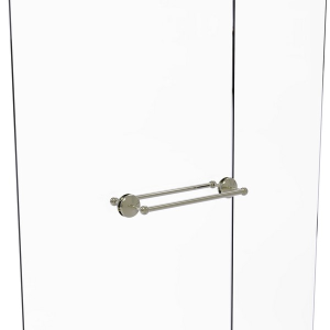Monte Carlo Collection 18 Inch Back to Back Shower Door Towel Bar - Polished Nickel