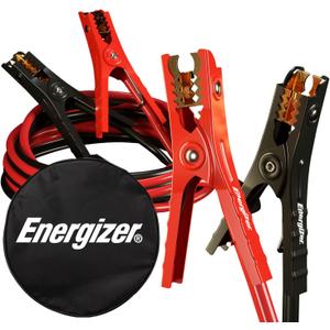 Energizer Jumper Cables for Car Battery, Heavy Duty Automotive Booster Cables for Jump Starting Dead or Weak Batteries with Carrying Bag Included (16-Feet (6-Gauge)