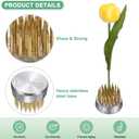 M METERXITY 12-Pack Flower Frog 0.9" Round Brass Flower Pins Flower Frog Holder Flower Arranger Fixed Tools Floral Frog for Arrangements Vase/Plant Decoration/Home Decor [1.1cm Pins]