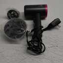 Ionic Hair Dryer with Diffuser, Powerful 1800W Blow Dryer for Women & Men, Fast-Drying Hair Dryer with Nozzle for Home, Salon, Travel (Dark Gray)
