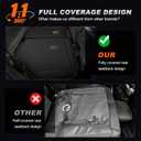 AOMSAZTO Custom Seat Covers for Toyota 4runner: 7 Seats 2011 2012 2013 2014 2015 2016 2017 2018 2019 2020 2021 2022 2023 2024 Leather Car Seats Cover Full Set Black for 4 Runner 7 Seaters
