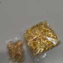 LEOBRO 60PCS Lobster Claw Clasps and Key Rings, 30PCS Keychain Clips and 30PCS Key Chain Ring for Keychain, Key, Jewelry Making, Art Crafts, Gold