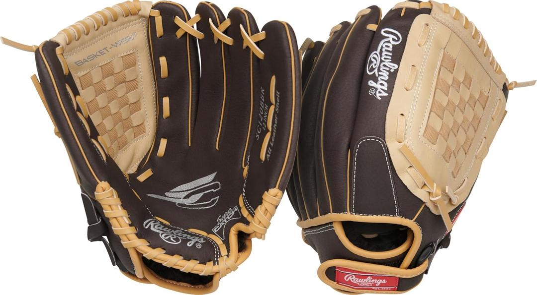 Rawlings | Sure Catch Adult Rec Baseball & Slowpitch Softball Glove | Sizes 12" / 12.5" / 13" | Multiple Styles