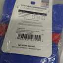 For Bare Feet NCAA KANSAS JAYHAWKS Cozy Feather Compression Varsity Stripe Team Color Large/Extra Large (Blue)