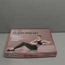 Pilates Equipment Kit for Home Workout, Pilates Ring and Ball Set for Women, 14'' Magic Circle Essentials Accessories Kit, Wrist Weights, Resistance Bands, Yoga Strap, Socks, Bag (Green)