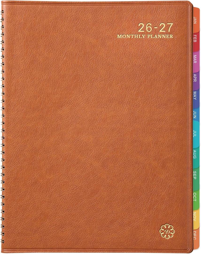 Monthly Planner 2026-2027 - 18 Months Planner 2026-2027 from July 2026 to December 2027, 8.86'' x 11.4'' with Coated Tabs, Inner Pocket