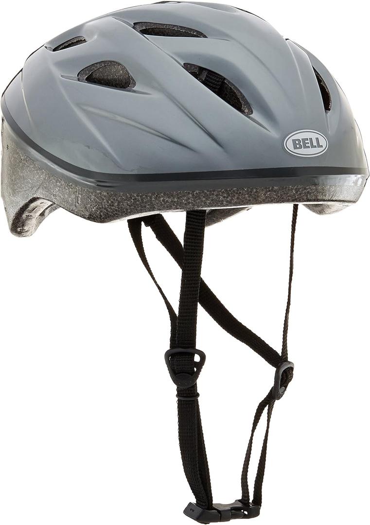 BELL Adult Reflex Helmet, Solid (One Size, Solid Light Titanium)