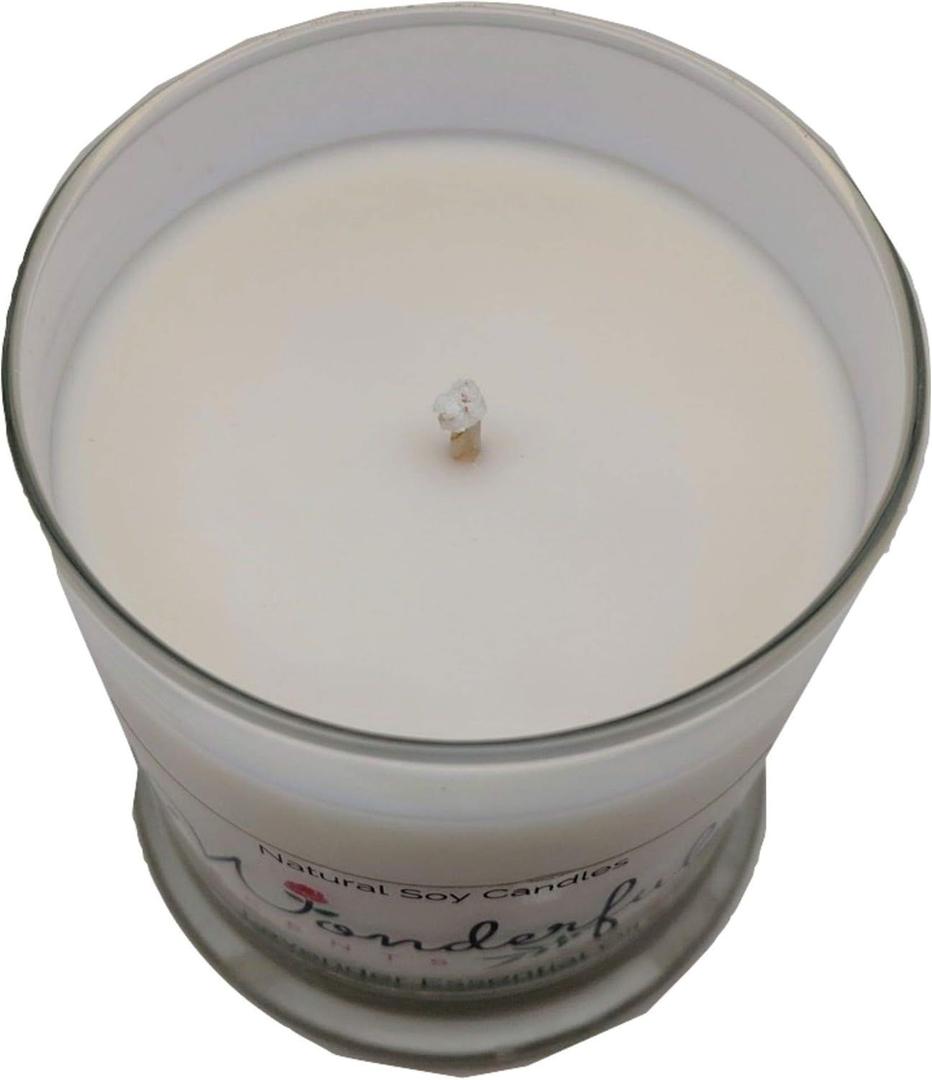 14.5 OZ WHITE WAX CANDLE