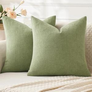 MIULEE Pack of 2 Chenille Decorative Throw Pillow Covers 20x20