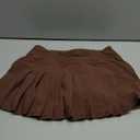 CRZ YOGA Women's Quick Dry Pleated Tennis Skirts Mid Waisted Cute Athletic Workout Running Sports Golf Skorts Volleyball (Coffee Brown)