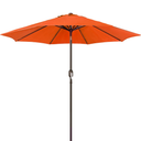 Blissun 9' Outdoor Patio Umbrella, Outdoor Table Umbrella, Yard Umbrella, Market Umbrella with 8 Sturdy Ribs, Push Button Tilt and Crank