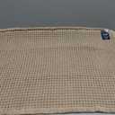 Smiry Waffle Bath Mat 36x24, Extra Soft Absorbent Bathroom Rugs, Non Slip Machine Washable Quick Dry Bath Rugs for Bathroom Floor, Tub, Shower, Home Decor Accessories, Brown