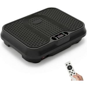 Vibration Plate Exercise Machine, Compact Vibrating Plate for Lymphatic Drainage, Vibration Plates for Weight Loss for Women Men, 400 Lbs Capacity Shake Plate Full Body Workout Machine for Home Gym