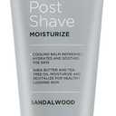 Blackstone Men's Grooming Post Shave Moisturizer with Tea Tree Oil, Shea Butter, Vitamin E, & Aloe | Soothing Cooling Balm | & Paraben Free | Sandalwood (6 oz)