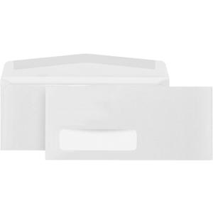 500#10 Single Digital Window Envelopes, Laser Safe for Printing, Single Left Heat Resistant Window for use with QuickBooks Invoice or Business Mail, Strong Gummed Seal, 4 1/8 x 9