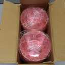 100Pack Mini Plastic Bowls - 6oz Disposable Hard Plastic Dessert Bowls for Serving, Premium Disposable Ice Cream Cup, Glittered Pink Snack Bowl for Parties, Serving Bowl Party Supplies(Pink)