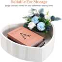 Abaodam Heart Shaped Baby Posing Basket Newborn Photography Prop Wooden Photo Studio Case Lightweight Compact Size 16.38 Inch