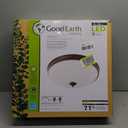 Good Earth Lighting Legacy 19-inch LED Flush Mount - Bronze, Dimmable, 2100 Lumen, 3000K, 50,000 Hour Rated Lamp Life