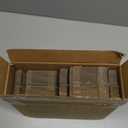 HORLIMER 6x4x1 inches Shipping Boxes Set of 50, White Corrugated Cardboard Box Literature Mailer