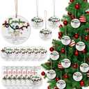 Threehoney 36 Sets Christmas Appreciation Gifts Bulk for Coworkers, Christmas Coworker Ornaments Xmas Tree Hanging Ornaments with Card for Coworker Office Friendship Xmas Tree Decor