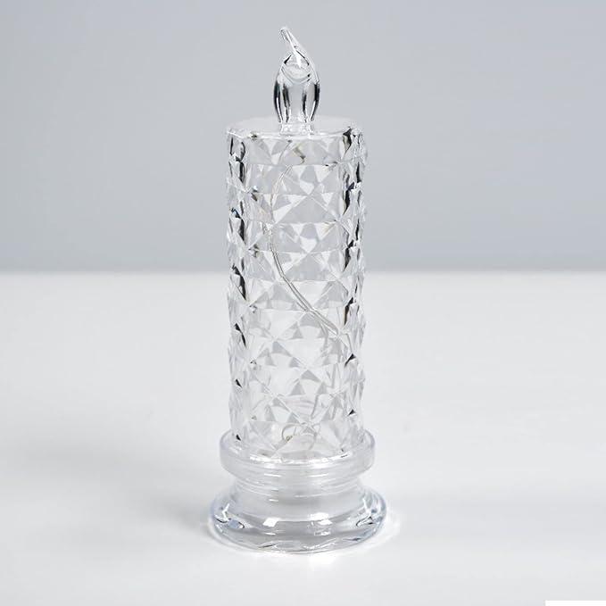 6 Pieces Rose Candles for Home Decoration, Crystal Candle Lights