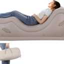 BALAPET Inflatable Yoga Chaise Lounge Reading Chair Outdoor Indoor Zero Gravity Chaise Lounger Ergonomic Positioning for Better Relaxation Living Room Lounge Sofa for Resting (Not Include Inflator)