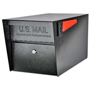 Mail Boss 7506 Mail Manager Curbside Locking Security Mailbox, Black, Large