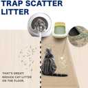 WePet Cat Litter Box Mat, Kitty Premium PVC Pad, Durable Trapping Rug, Phthalate Free, Urine-Resistant, Scatter Control, XXL 47 x 36 Inch, Beige