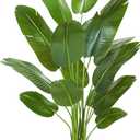 Bird of Paradise Artificial Tree 7ft Tall Faux Plant, Fake Banana Leaf Plant Indoor, Faux Palm Tree Faux Floor Plants Tropical Tree in Pot, Present for Friend Housewarming Decor