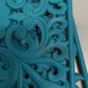 Silicone Trivets Mats for Hot Pots and Pans, Square Microwave Non Slip Mat for Table or Counter, Multi-Use Carved Hot Pads and Mats, Heat Resistant Big Teapot Coaster Set of 3 Teal