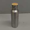 Insulated Thermal Bottle, Stainless Steel Thermal Travel Mug Coffee Mug for Hot and Cold Drinks, Camping Hiking Trips, Silver (750ml)