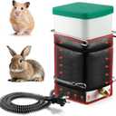 Saillong 2 Pack Rabbit Water Bottle, 32 oz No Drip Heated Water Bottle for Rabbits, Hamster, Guinea Pigs, Ferrets, Birds, Mouse, Cockatiel, Rats, Other Small Animal Pet No Leak No Mess Mount Drinker