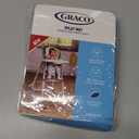 Graco Under High Chair Mat - Waterproof & Washable Plastic Food/Spill Catcher - 50" Eating, Painting & Art Floor Cover, Clear (Pack of 1)