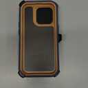 OtterBox iPhone 14 Pro (ONLY) Defender Series Case - Blue Suede Shoes (Blue), Rugged & Durable, with Port Protection, Includes Holster Clip Kickstand