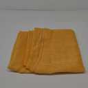 DONREN 216 Inches Long Window Scarf - Luxury Soft Semi Sheer Scarf Valance for Wedding (1 Panel, Amber Yellow)