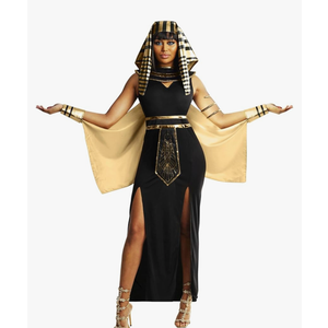 Morph Queen Cleopatra Costume for Women - Egyptian Halloween Costume - Classic Cleopatra Dress for Parties, S