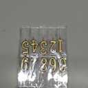 Beanlieve 10-Pieces Numeral Birthday Candles - Cake Numeric Candles Number 0 1 2 3 4 5 6 7 8 9,Used for Cake Decoration on Birthday Parties and Wedding Anniversary Celebrations(Champagne Gold)