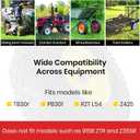 AR-PRO (2-Pack) 13x5.00-6 Tire and Wheel Assembly, 4-Ply Tubeless Lawn Mower Front Tire with 3" Centered Hub & 3/4" Bushings, 400 LBS Load Capacity