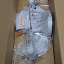 Brushed Nickel Bathroom Light Fixtures, 3-Light Modern Vanity Light Over Mirror, Wall Sconces with Milky White Frosted Glass Shades, E26 Socket (Bulbs Not Included)