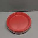 WELLIFE Red Plastic Plates 10 Inch 50 Count Disposable Plate for Party Valentines Day Plates, Large Big Plate for Dinner Party Supplies Birthday Camping BBQ Baby Shower