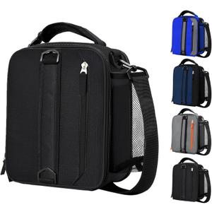 Expandable(18cans) Lunch Box Insulated Lunch bag for Men Kids Boys Teens Adult Portable Stylish Small Lunchbox With Shoulder Strap for Working Office school Picnic