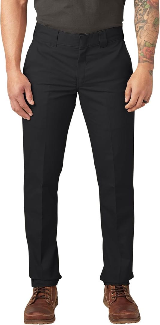 Dickies Mens Slim Fit Tapered Leg Multi-use Pocket Work Pants, 34W x 32L