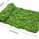1 Pcs Fake Moss Table Runner for Crafts 19.68×78.74inch Artificial Moss Sheet Roll Waterproof Carpet Blanket for Wall Roof Garden Wedding Birthday Party Table Decoration