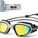 MOMUSE Adult Swim Goggles No Hair Pulling for Men Women, UV Protection