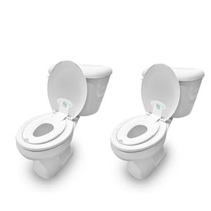 Ingenuity Flip & Sit Potty Seat 2pk (White) Easy to Set Up & Remove Potty Training Seat That Attaches to Adult Toilet Seat : Baby