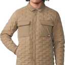 Mountain Hardwear mens Stretchdown Light Shacket (Small, Trail Dust)